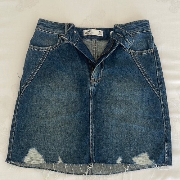 Hollister Dresses & Skirts - High waist jean skirt 00